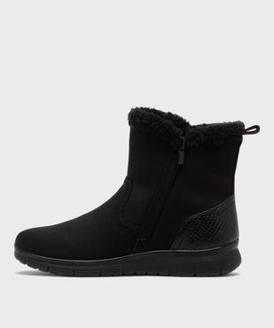 Boots confort avec détails en fourrure imitation femme vue3 - G'FLEX - GEMO
