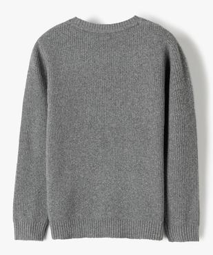Pull garçon en maille chinée vue4 - GEMO (ENFANT) - GEMO
