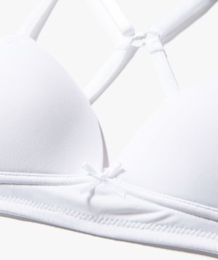 Soutien-gorge avec bonnets paddés et bretelles multipositions fille vue2 - GEMO (JUNIOR) - GEMO