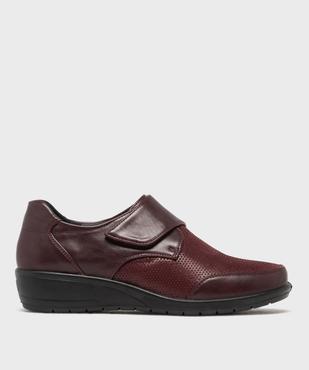 Derbies confort à scratch à talon compensé femme vue1 - G'FLEX - GEMO