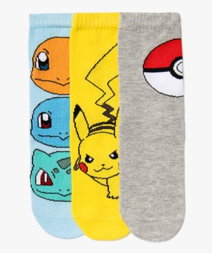 Chaussettes à motifs garçon (lot de 3) - Pokemon vue1 - POKEMON - GEMO