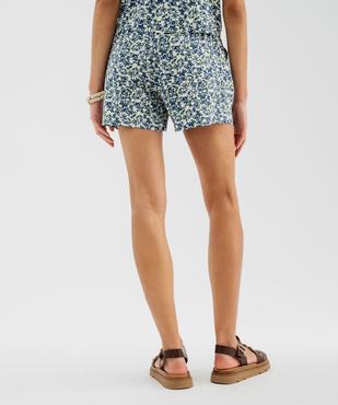 Short ample en viscose fluide femme vue3 - GEMO 4G FEMME - GEMO