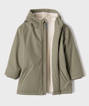 Manteau imperméable à capuche et doublure chaude garçon vue2 - GEMO 4G GARCON - GEMO