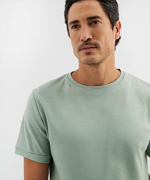 T-shirt uni col rond homme - NINES vue2 - NINES - GEMO