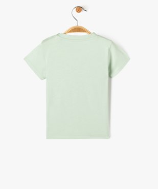 Tee-shirt manches courtes avec message famille bébé garçon vue4 - GEMO(BEBE DEBT) - GEMO