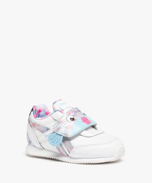 Baskets bébé à scratch Océans - Reebok Poisson arc-en-ciel vue2 - REEBOK - GEMO