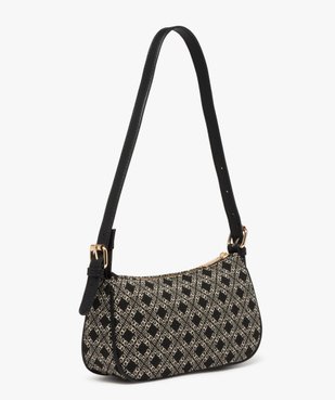 Sac rectangle en toile tissée à motifs femme vue2 - GEMO (ACCESS) - GEMO