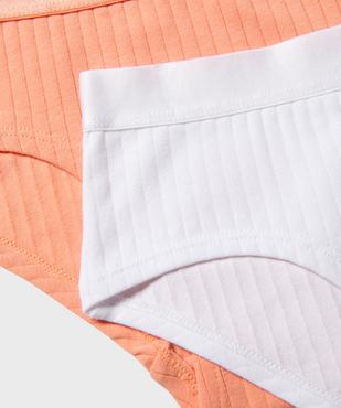 Shorties en maille côtelée avec ceinture irisée fille (lot de 2) vue2 - GEMO 4G FILLE - GEMO