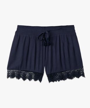 Short de plage avec finitions brodées femme vue4 - GEMO 4G FEMME - GEMO