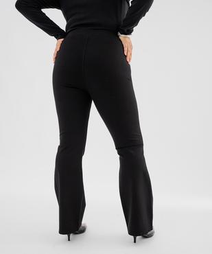 Pantalon en maille milano coupe flare femme grande taille vue3 - GEMO (G TAILLE) - GEMO