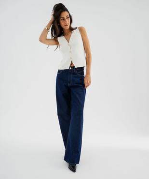 Débardeur boutonné en maille tricotée femme vue2 - GEMO(FEMME PAP) - GEMO