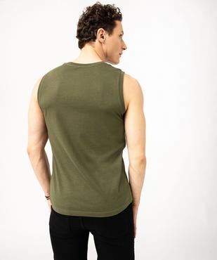 Débardeur à col rond uni homme vue3 - GEMO 4G HOMME - GEMO