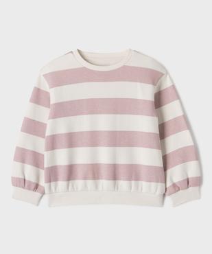 Sweat ample imprimé fille vue1 - GEMO 4G FILLE - GEMO