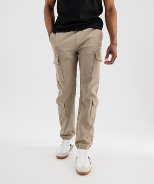 Pantalon jogger coupe cargo avec taille ajustable homme vue1 - GEMO (HOMME) - GEMO