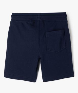 Short en maille avec bandes tricolores garçon - Allez les bleus vue3 - ALLEZ LES BLEUS - GEMO