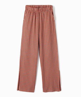Pantalon fille en maille fluide texturée vue2 - GEMO (JUNIOR) - GEMO