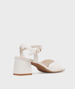 Sandales à talon toucher velours femme - Valentina Baldano vue4 - VALENTINA BALDA - GEMO