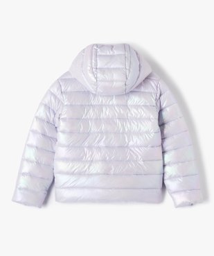 Doudoune fille à capuche pastel nacré vue5 - GEMO (ENFANT) - GEMO