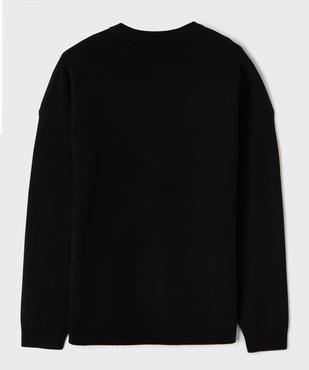 Pull oversize avec inscription sur le buste garçon vue3 - GEMO 4G GARCON - GEMO