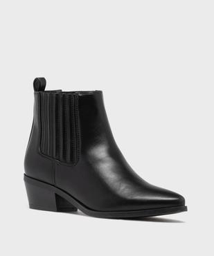 Boots Chelsea esprit Santiag femme - Follow Me vue2 - FOLLOW ME - GEMO