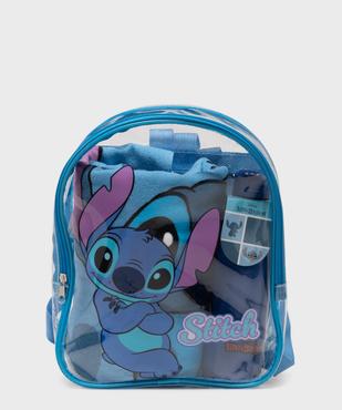 Ensemble de plage 3 pièces Stitch enfant : sac à dos, drap de plage et gourde vue1 - LILO & STITCH - GEMO