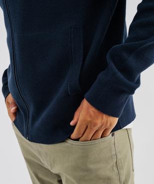 Gilet zippé à col polo homme vue3 - GEMO (HOMME) - GEMO