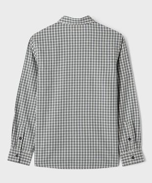 Chemise à carreaux en coton garçon vue5 - GEMO (JUNIOR) - GEMO