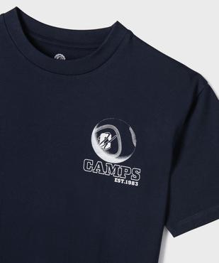 Tee-shirt manches courtes imprimé devant et dos garçon - Camps United vue2 - CAMPS GEMO FOR GOOD - GEMO