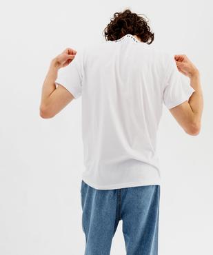 Tee-shirt manches courtes à large col imprimé homme vue3 - GEMO 4G HOMME - GEMO