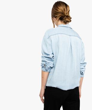 Chemise femme en lyocell aspect denim vue3 - GEMO(FEMME PAP) - GEMO
