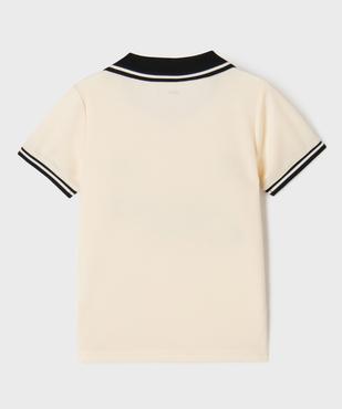 Tee-shirt manches courtes en maille style maillot de foot garçon vue3 - GEMO (ENFANT) - GEMO