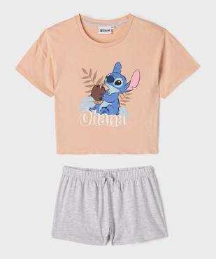 Pyjashort imprimé fille - Stitch vue1 - LILO & STITCH - GEMO