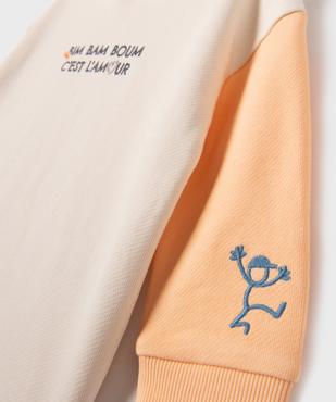Sweat à capuche en maille bouclette bébé - Gémo X Maëva vue2 - GEMO 4G BEBE - GEMO