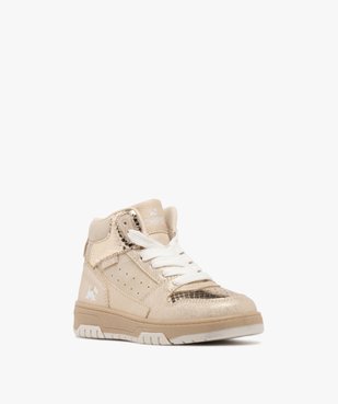 Baskets fille mid-cut avec détails métallisés et à semelle compensée - Chipie vue2 - CHIPIE - GEMO