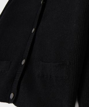 Gilet à col rond fille vue3 - GEMO (ENFANT) - GEMO