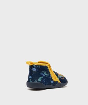Chaussons montants zippés en velours imprimés Simba - Le Roi Lion vue4 - ROI LION - GEMO
