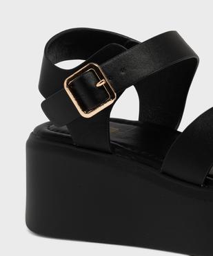 Sandales plateformes à brides croisées femme vue6 - 5 MILES - GEMO