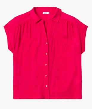 Chemise à manches courtes à reflets irisés femme vue4 - GEMO(FEMME PAP) - GEMO