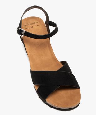 Sandales à talon compensé et larges brides croisées femme vue5 - VALENTINA BALDA - GEMO