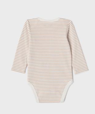 Bodies manches longues bébé  (lot de 3) vue9 - GEMO 4G BEBE - GEMO