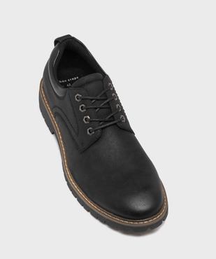 Derbies casual à semelle crantée homme vue6 - URBAN STEPS - GEMO