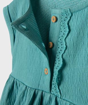 Robe courte sans manches coupe ample bébé fille vue2 - GEMO(BEBE DEBT) - GEMO