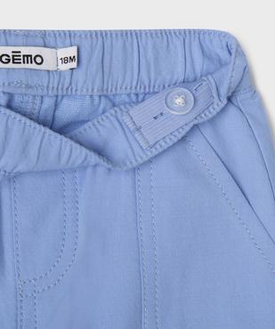 Bermuda en coton à taille élastiquée bébé garçon vue2 - GEMO 4G BEBE - GEMO