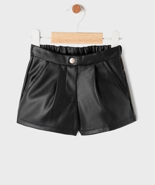 Short ample en cuir imitation bébé fille vue1 - GEMO(BEBE DEBT) - GEMO