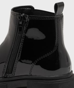 Boots Chelsea vernies à imprimé animal fille vue6 - LOVELY WINGS GEMO FOR GOOD - GEMO