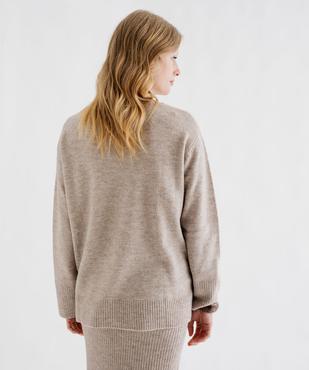 Pull de grossesse en maille extensible douillette vue4 - GEMO (MATER) - GEMO