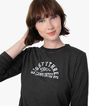 Tee-shirt femme à manches longues – Camps United vue2 - CAMPS UNITED - GEMO