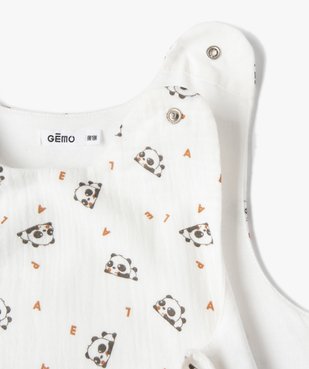 Gigoteuse bébé en gaze de coton spéciale été vue2 - GEMO(BB COUCHE) - GEMO