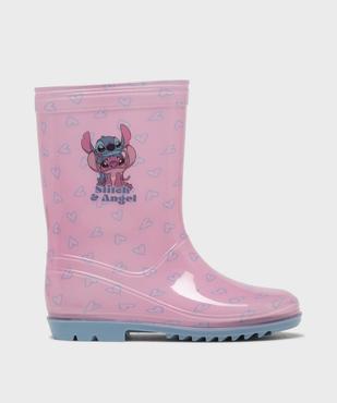 Bottes de pluie à semelle crantée imprimées fille - Stitch & Angel vue1 - LILO & STITCH - GEMO