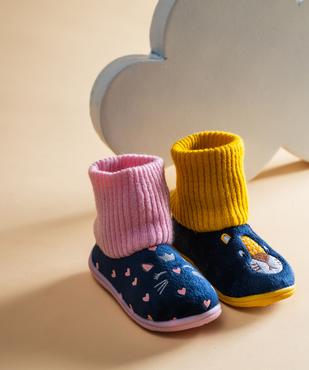 Chaussons à motifs scintillants avec tige chaussette bébé fille vue6 - GEMO 4G BEBE - GEMO